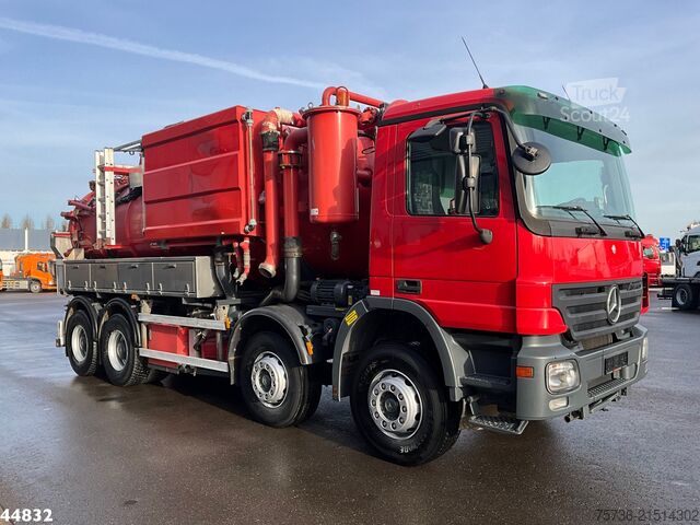 Zuigvoertuig Mercedes-Benz Actros 4141 8x4 Kroll Saug/Spul aufbau