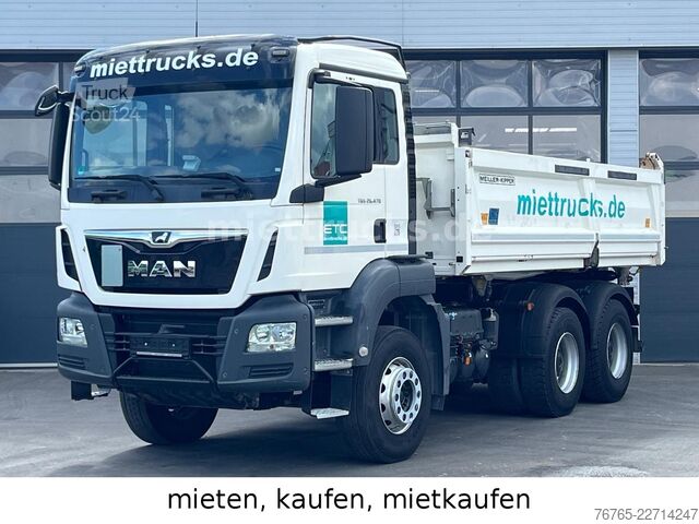 Kiepwagen MAN 26.470 6x4 Meiller Bordmatik Mietkauf 1555 Euro