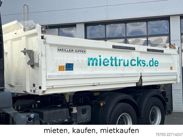 Kiepwagen MAN 26.470 6x4 Meiller Bordmatik Mietkauf 1555 Euro