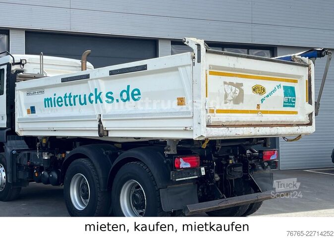Driezijdige kipper MAN 26.470 6x4 Meiller Bordmatik Mietkauf 1555 Euro
