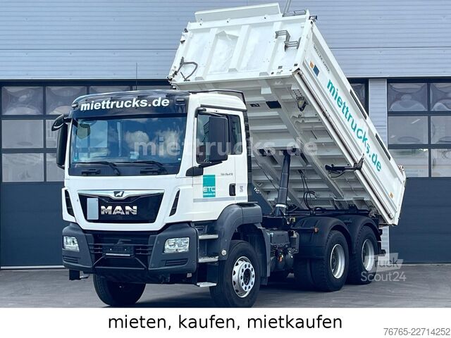 Driezijdige kipper MAN 26.470 6x4 Meiller Bordmatik Mietkauf 1555 Euro