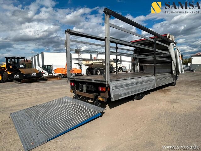 Камион платформа с брезент MAN TGM 15.290/LBW Palfinger 1500K/Edscha/Schiebegar