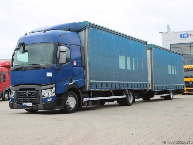 Valníkový nákladní automobil s plachtou RENAULT T 430, EURO 6, AIR SUSPENSIONS + PANAV TV010L