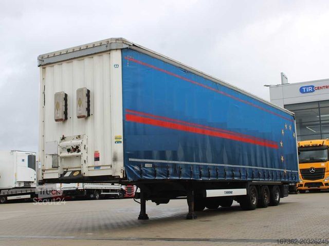 Atvērta puspiekabe ar tentu KRONE MEGA LINER, LOWDECK, LIFTING AXLE, MULTILOCK