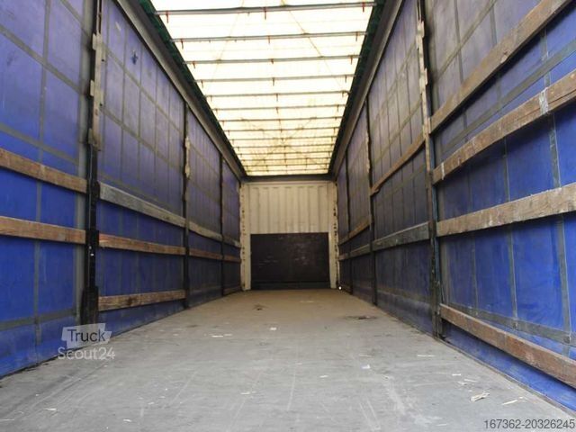 Atvērta puspiekabe ar tentu KRONE MEGA LINER, LOWDECK, LIFTING AXLE, MULTILOCK