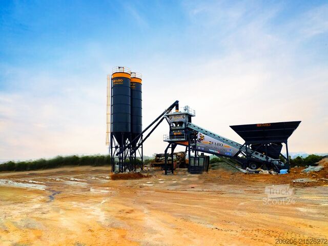 Impianto di betonaggio mobile FABO mobile concrete mixing plants 120 m³/h Mobile Concrete Mixing Plant