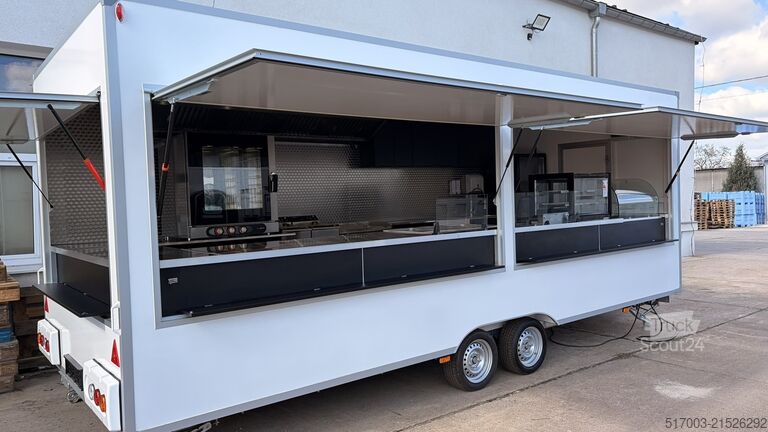 Satış römorku 6,2m Imbissanhänger, Imbisswagen Foodtruck, Finanzierung möglich