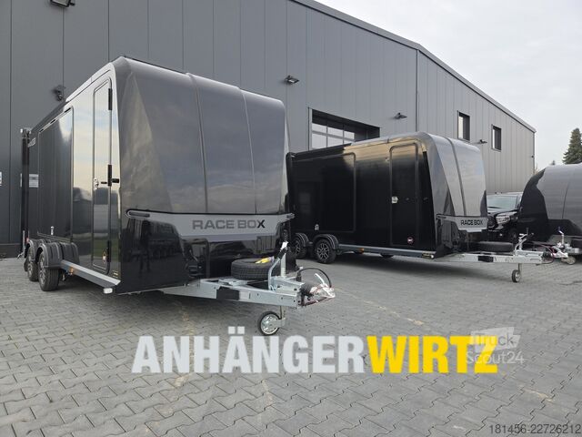 Remolque portacoches Brian James Trailers Race Box 610-5019  black Flügeltüren Neu