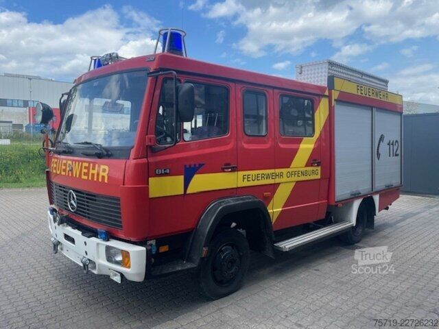 Furgoneta Mercedes-Benz 814 4x2 Feuerwehr Ziegler LF 8/6