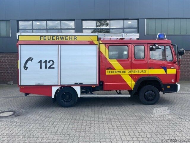 Furgoneta Mercedes-Benz 814 4x2 Feuerwehr Ziegler LF 8/6