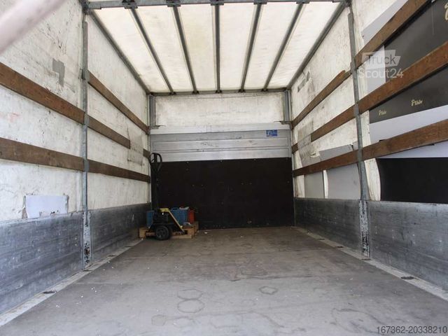 Tentinė platforma sunkvežimis IVECO EUROCARGO 120E25, EURO 6, SIDEWALLS, TAIL LIFT