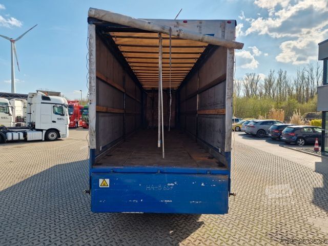 Åben sættevogn med presenning SCHMIDT Hagen SPC/39/E/10,5 / Coilmulde / Lenk-Liftachse
