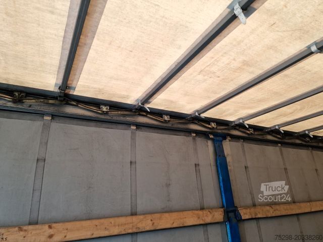 Åben sættevogn med presenning SCHMIDT Hagen SPC/39/E/10,5 / Coilmulde / Lenk-Liftachse