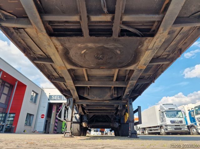 Åben sættevogn med presenning SCHMIDT Hagen SPC/39/E/10,5 / Coilmulde / Lenk-Liftachse