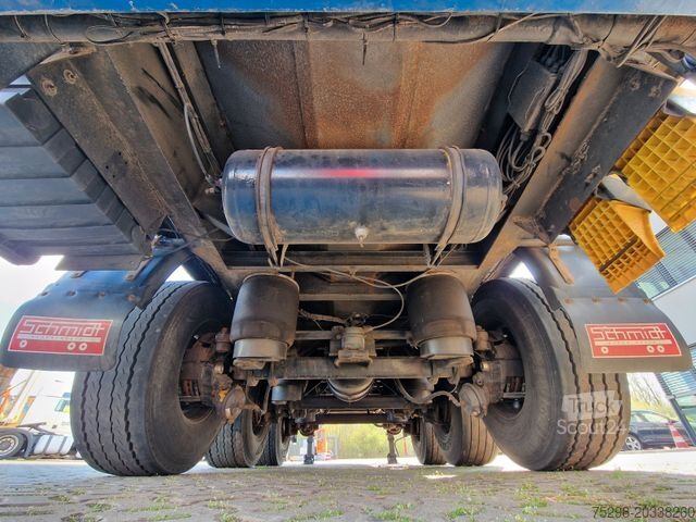 Åben sættevogn med presenning SCHMIDT Hagen SPC/39/E/10,5 / Coilmulde / Lenk-Liftachse