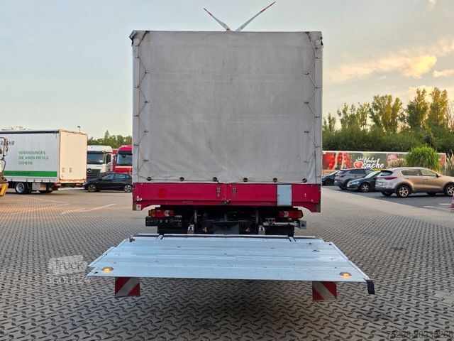 Tentinė platforma sunkvežimis IVECO Eurocargo 120E28 / Ladebordwand / Aluklappen