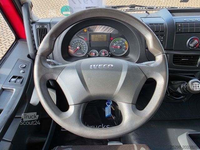 Tentinė platforma sunkvežimis IVECO Eurocargo 120E28 / Ladebordwand / Aluklappen