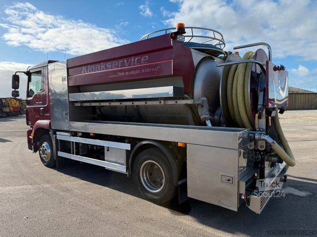 Вакуумная автоцистерна MAN TGM 14.250 VM-Tarm Stainless Steel 4000 l. Kombi