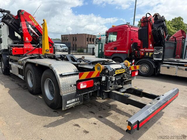 Hook arm system DAF CF 480 6x4 HOOKLIFT + CRANE PALFINGER PK19.001 ...
