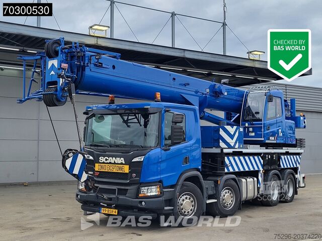 Piattaforma di carico Scania P450 P 8X4 Palfinger/SANY SPC500E Telescopic Cr...