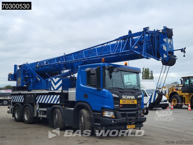 Piattaforma di carico Scania P450 P 8X4 Palfinger/SANY SPC500E Telescopic Cr...