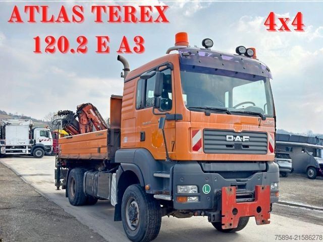 Truck mounted crane MAN TGA 18.350 * ATLAS TEREX 120.2 E A3 + FUNK *4x4