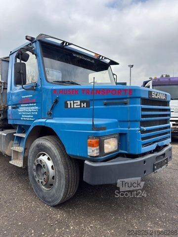 Самосвал SCANIA T112 DREISEITENKIPPER+KRAN PK14500B*1982*