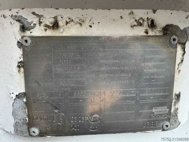 Tank ROHR FUEL Kraftstoff Benzin/Diesel 26.000L 4 Rooms A...