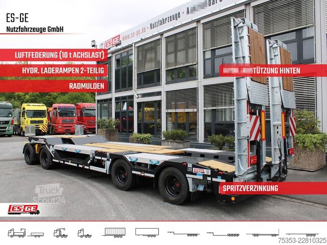 Lavtlaster tilhenger SCHWARZMÜLLER Tiefladeanhänger mit 2tlg. Stahl-Rampen
