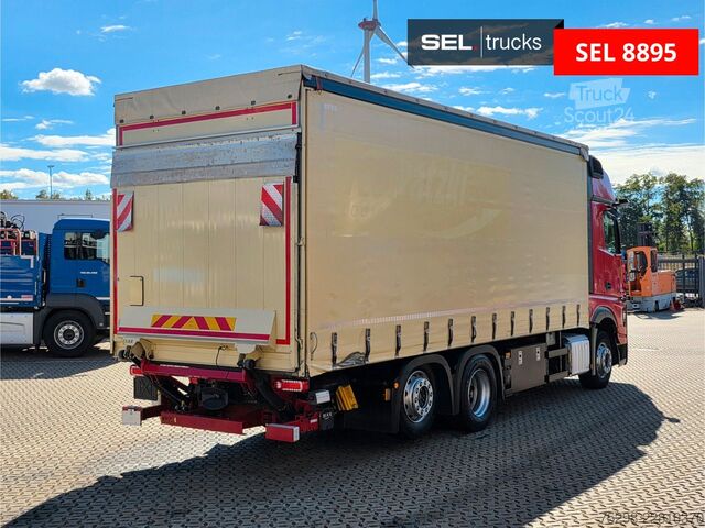 Φορτηγό πλατφόρμα με μουσαμά MERCEDES-BENZ Actros 2545 | 6D | Xenon | Ldbw | Retarder