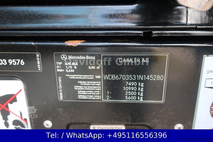 Dodávka s vysokou strechou MERCEDES-BENZ Vario 816 D/Klima/Kamera/AHK/ MAXI  NR. 235