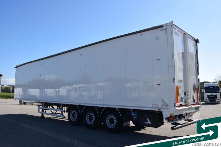 Auflieger mit Walkingfloor STAS 10mm 91m³ 2 x Liftachsen SAF Funk Verzinkt ADR