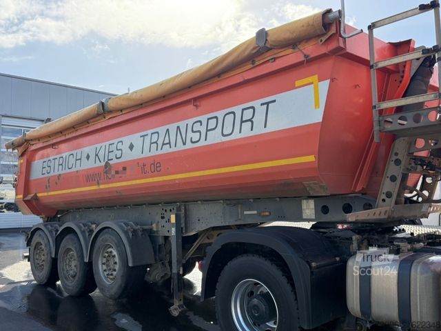 Tipper semitrailer SCHMITZ CARGOBULL SKi 24 SL 7.2 SGF*S3 Stahl - Liftachse - Plane