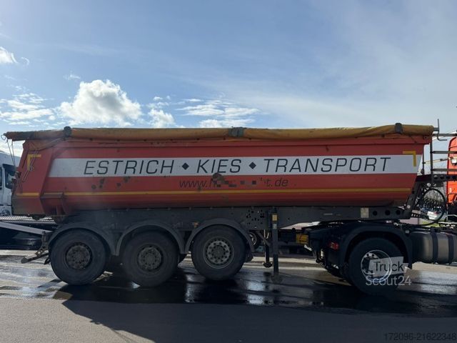 Tipper semitrailer SCHMITZ CARGOBULL SKi 24 SL 7.2 SGF*S3 Stahl - Liftachse - Plane