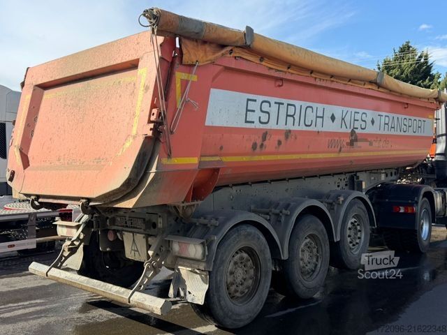 Tipper semitrailer SCHMITZ CARGOBULL SKi 24 SL 7.2 SGF*S3 Stahl - Liftachse - Plane