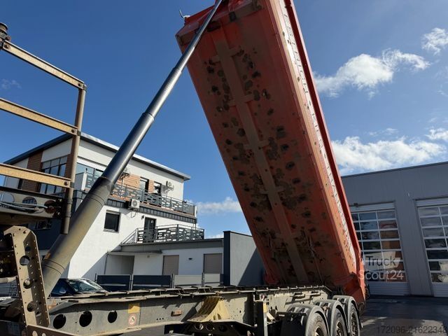 Tipper semitrailer SCHMITZ CARGOBULL SKi 24 SL 7.2 SGF*S3 Stahl - Liftachse - Plane