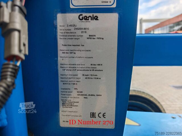 Gelenkteleskoparbeitsbühne Genie Z45/25J Bi-Energy