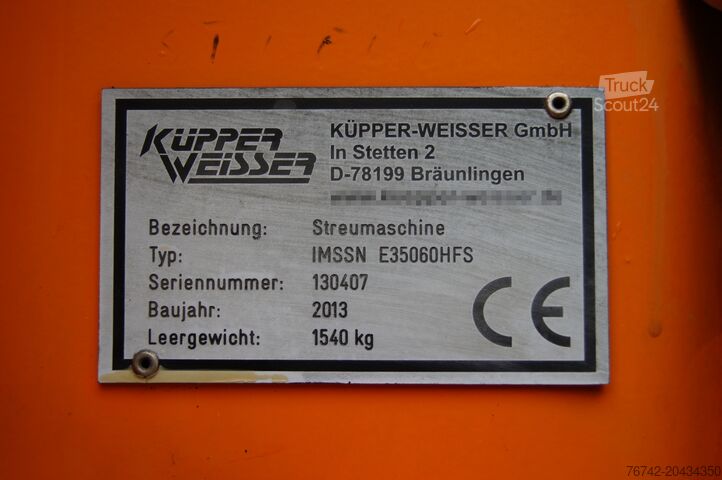 Abrollkipper Streuer Salzstreuer Küpper-Weisser GMEINER/BUCHER Feuchtsalzstreuer Abroll