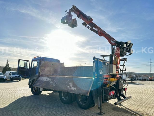 Τρίπλευρο ανατρεπόμενο φορτηγό MAN TGS 26.480 6X4 BB mit Atlas Kran