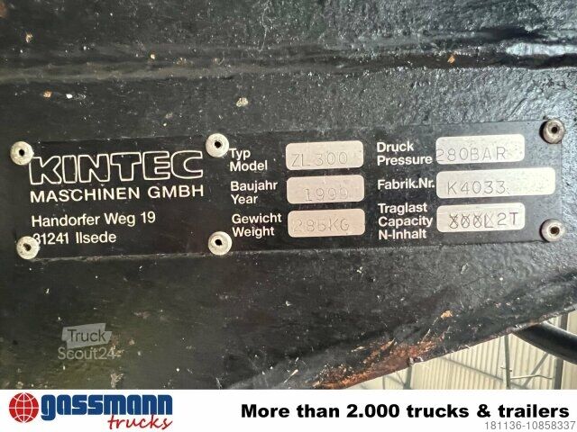 Kamyon üzerine monteli vinç ZL 300 Tiefbaugreifer