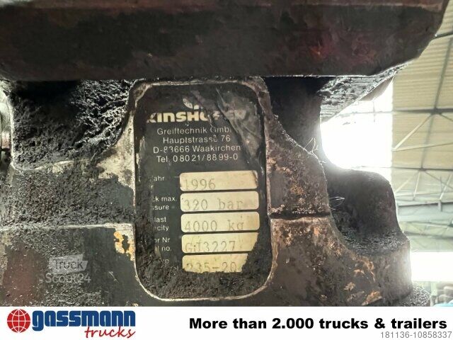 Kamyon üzerine monteli vinç ZL 300 Tiefbaugreifer