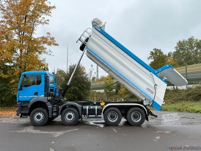 Kipper LKW MAN TGS 41.480 BB 8X4 Hydraulische Klappe Plane