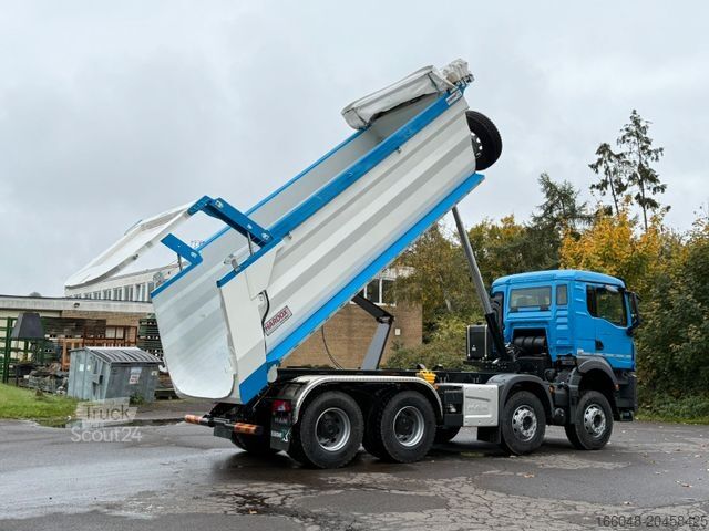 Kipper LKW MAN TGS 41.480 BB 8X4 Hydraulische Klappe Plane