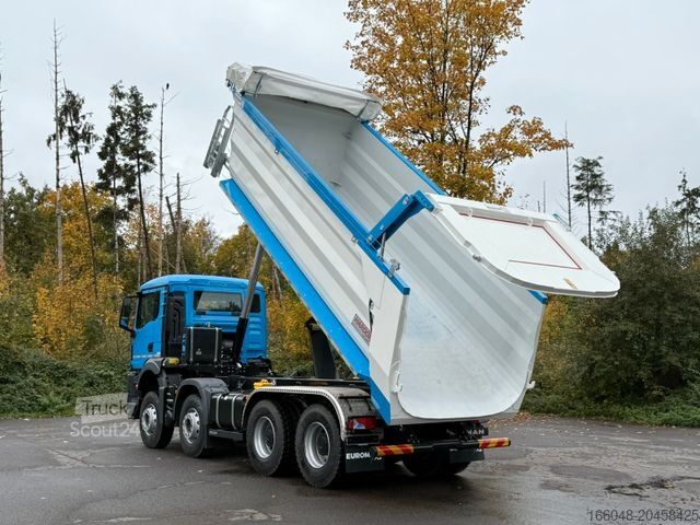 Kipper LKW MAN TGS 41.480 BB 8X4 Hydraulische Klappe Plane