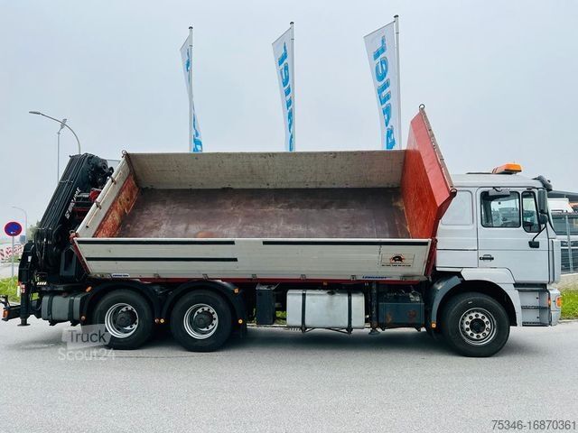 Tovornjak prekucnik MAN 33.464 Kipper 6x4 / Kran Hiab 400 E7/ Funk/Winde