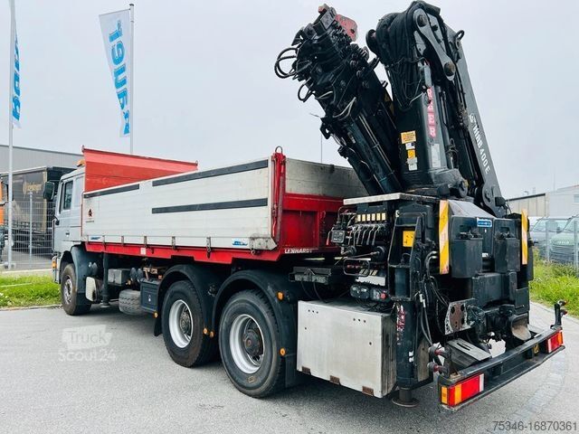 Tovornjak prekucnik MAN 33.464 Kipper 6x4 / Kran Hiab 400 E7/ Funk/Winde