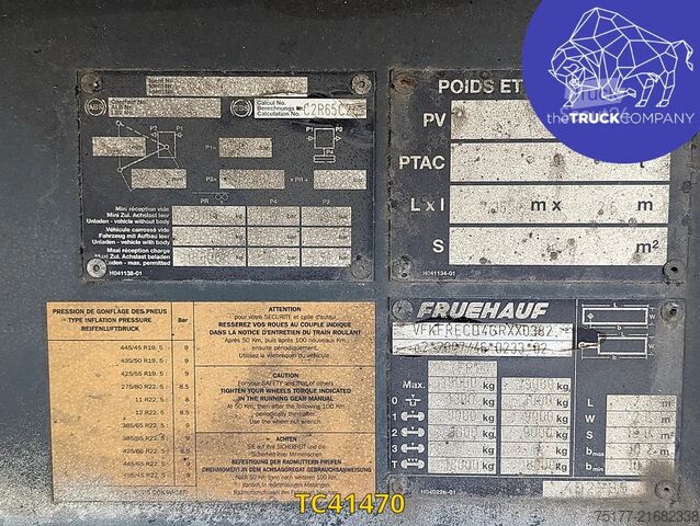 Kayar brandalar Fruehauf PLSC