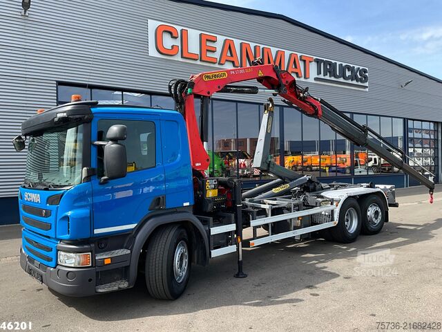 Système de bras à crochet Scania P 360 Euro 6 Retarder Palfinger 17 Tonmeter laa...