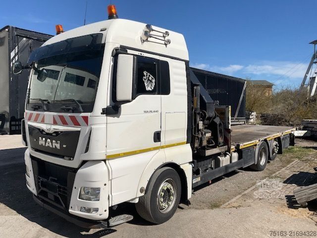 Autokran MAN TG-X 26.440 6x2 Pritsche Kran Hiab 422+ Funk