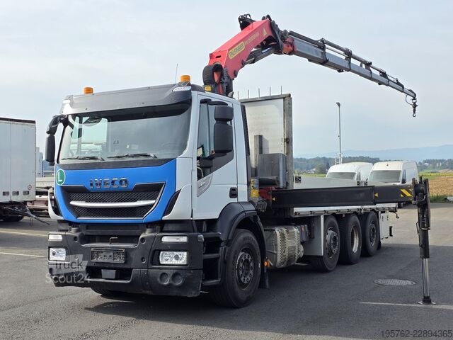 Camion cu platformă IVECO Stralis 460 8x2 E6 Palfinger PK 23001 EH